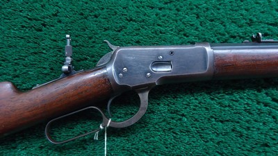 ANTIQUE WINCHESTER MODEL 1892 RIFLE IN DESIRABLE 44 WCF