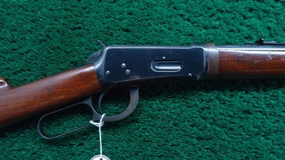 FIRST YEAR PRODUCTION WINCHESTER MODEL 55 TAKE DOWN LEVER ACTION RIFLE IN 30 WCF