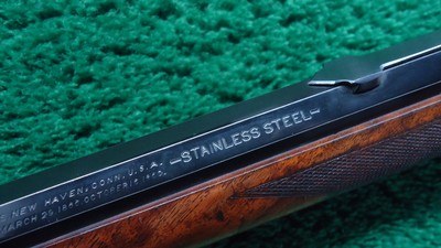RARE WINCHESTER MODEL 1873 WITH STAINLESS STEEL OCTAGON BARRELIN 38 WCF - Image 14 of 24