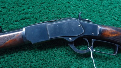 RARE WINCHESTER MODEL 1873 WITH STAINLESS STEEL OCTAGON BARRELIN 38 WCF - Image 2 of 24