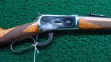 HISTORIC WINCHESTER FACTORY EXHIBITION SHOOTER JIM LEVACK’S WINCHESTER MODEL 92 SADDLE RING CARBINE