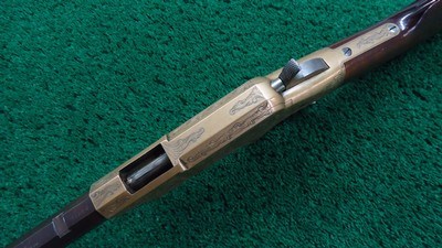 FACTORY ENGRAVED LATE MODEL HENRY RIFLE - Image 4 of 23