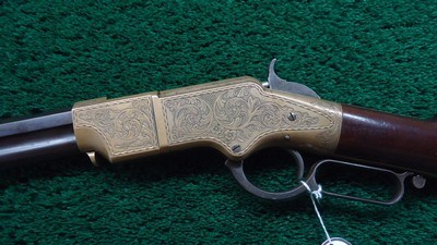 FACTORY ENGRAVED LATE MODEL HENRY RIFLE - Image 2 of 23