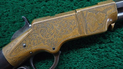 RARE FACTORY ENGRAVED CIVIL WAR HENRY RIFLE - Image 9 of 25