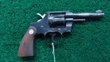 COLT OFFICIAL POLICE POST-WAR REVOLVER IN 22 LR - 1 of 10
