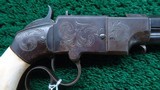 SCARCE ENGRAVED SMITH & WESSON NO. 2 LARGE FRAME PISTOL IN 41 CALIBER WITH IVORY GRIPS - 7 of 19