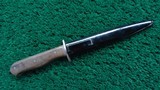 WW1 1914-1918 GERMAN TRENCH KNIFE WITH SCABBARD - 4 of 7