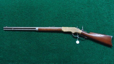 WINCHESTER MODEL 1866 RIFLE WITH SCARCE ROUND BARREL - Image 22 of 23