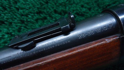 SCARCE WINCHESTER MODEL 94 SRC WITH SPECIAL ORDER PISTOL GRIP STOCK IN 25-35 WCF - Image 6 of 20