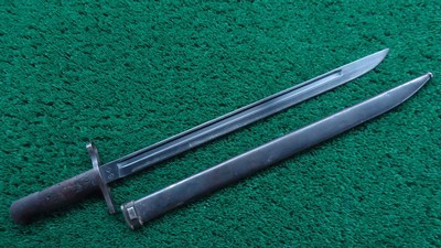 WW2 JAPANESE ARISAKA BAYONET WITH SCABBARD