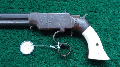 SCARCE ENGRAVED SMITH & WESSON NO. 2 LARGE FRAME PISTOL IN 41 CALIBER WITH IVORY GRIPS - Image 6 of 19