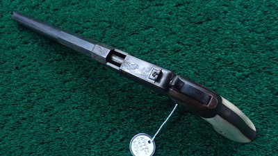 SCARCE ENGRAVED SMITH & WESSON NO. 2 LARGE FRAME PISTOL IN 41 CALIBER WITH IVORY GRIPS - Image 5 of 19