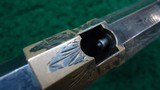 FACTORY ENGRAVED VOLCANIC SMALL FRAME NO. 1 PISTOL CONVERTED TO A PARLOR PISTOL - 18 of 18