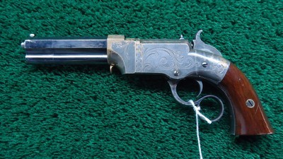 FACTORY ENGRAVED VOLCANIC SMALL FRAME NO. 1 PISTOL CONVERTED TO A PARLOR PISTOL - Image 2 of 18