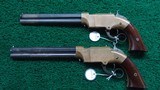 CASED PAIR OF LARGE FRAME NO. 2 VOLCANIC PISTOLS - 2 of 19