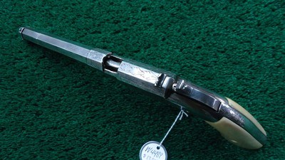 CUSTOM ENGRAVED VOLCANIC LARGE FRAME NO. 2 PISTOL WITH CASE - Image 5 of 17