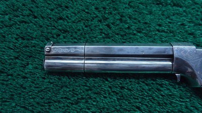 CUSTOM ENGRAVED VOLCANIC LARGE FRAME NO. 2 PISTOL WITH CASE - Image 10 of 17