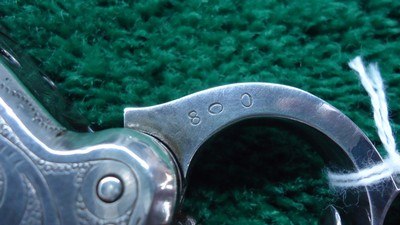 CUSTOM ENGRAVED VOLCANIC LARGE FRAME NO. 2 PISTOL WITH CASE - Image 12 of 17