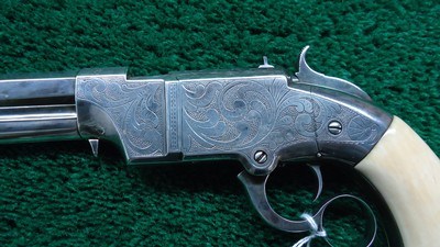 CUSTOM ENGRAVED VOLCANIC LARGE FRAME NO. 2 PISTOL WITH CASE - Image 7 of 17