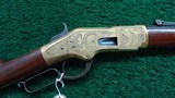 CUSTOM ENGRAVED AND RESTORED WINCHESTER MODEL 1866 RIFLE - 1 of 23