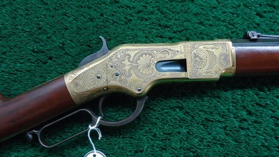 CUSTOM ENGRAVED AND RESTORED WINCHESTER MODEL 1866 RIFLE