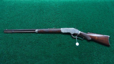 SPECIAL ORDER HALF NICKEL WINCHESTER MODEL 1873 CHECKERED PISTOL GRIP RIFLE CHAMBERED FOR 22 SHORT - Image 21 of 22
