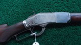 SPECIAL ORDER HALF NICKEL WINCHESTER MODEL 1873 CHECKERED PISTOL GRIP RIFLE CHAMBERED FOR 22 SHORT - Image 1 of 22