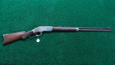 SPECIAL ORDER HALF NICKEL WINCHESTER MODEL 1873 CHECKERED PISTOL GRIP RIFLE CHAMBERED FOR 22 SHORT - Image 22 of 22