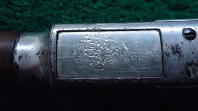 SPECIAL ORDER HALF NICKEL WINCHESTER MODEL 1873 CHECKERED PISTOL GRIP RIFLE CHAMBERED FOR 22 SHORT - Image 13 of 22