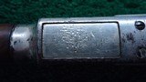 SPECIAL ORDER HALF NICKEL WINCHESTER MODEL 1873 CHECKERED PISTOL GRIP RIFLE CHAMBERED FOR 22 SHORT - Image 13 of 22