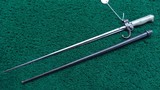 PRE-WW1&WW1 FRENCH LEBEL BAYONET WITH SCABBARD FOR MODEL 1886 - Image 4 of 15