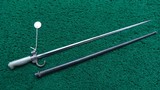 PRE-WW1&WW1 FRENCH LEBEL BAYONET WITH SCABBARD FOR MODEL 1886 - Image 5 of 15
