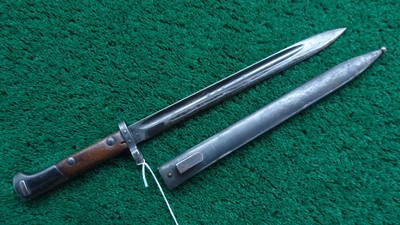 RARE WW1 CZECH MAUSER BAYONET WITH SCABBARD - Image 2 of 10