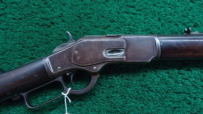 SPECIAL ORDER WINCHESTER MODEL 1873 WITH 28 INCH EXTRA HEAVY BARREL IN 44 WCF - Image 1 of 23