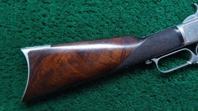 VERY FINE WINCHESTER 1873 1ST MODEL DELUXE RIFLE IN CALIBER 44-40; - Image 23 of 25
