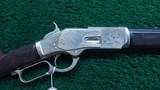 VERY FINE WINCHESTER 1873 1ST MODEL DELUXE RIFLE IN CALIBER 44-40; - Image 1 of 25