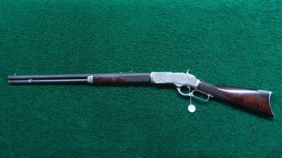 VERY FINE WINCHESTER 1873 1ST MODEL DELUXE RIFLE IN CALIBER 44-40; - Image 24 of 25