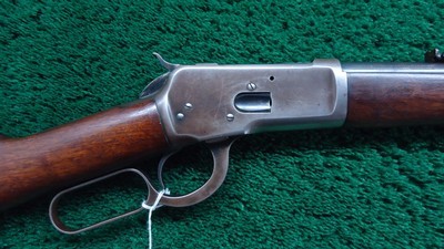 WINCHESTER MODEL 92 SADDLE RING CARBINE IN CALIBER 44 WCF - Image 1 of 25