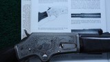 MARLIN MODEL 1881 THIN SIDE LIGHTWEIGHT FACTORY ENGRAVED RIFLE IN 38-55 - Image 23 of 25