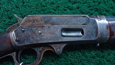 DELUXE ENGRAVED MARLIN 1895 TAKEDOWN RIFLE IN CALIBER 45-90 - Image 9 of 25