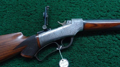 ENGRAVED MARLIN BALLARD RIFLE IN CALIBER 32-40 - Image 1 of 25