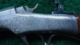 ENGRAVED MARLIN BALLARD RIFLE IN CALIBER 32-40 - Image 10 of 25
