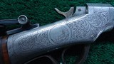 ENGRAVED MARLIN BALLARD RIFLE IN CALIBER 32-40 - Image 9 of 25