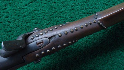 TACK DECORATED HALF STOCK PERCUSSION FOWLER CALIBER 69 - Image 9 of 22