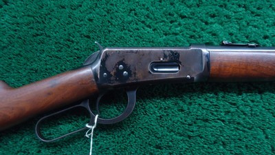 WINCHESTER MODEL 94 SADDLE RING CARBINE IN CALIBER 30 WCF - Image 1 of 22