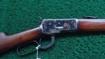 WINCHESTER MODEL 92 SADDLE RING CARBINE IN CALIBER 25-20 WCF - Image 1 of 22