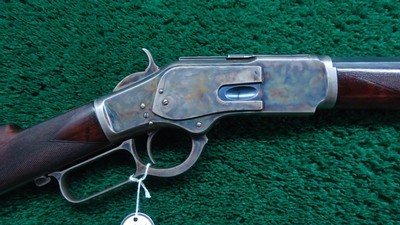 SPECIAL ORDER WINCHESTER MODEL 1873 DELUXE RIFLE IN 38 WCF - Image 1 of 24