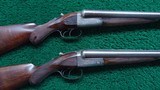 CASED PAIR OF WESTLEY RICHARDS BEST QUALITY HAMMERLESS DOUBLE BARREL SHOTGUNS