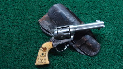 DFC INSPECTED COLT SINGLE ACTION ARMY REVOLVER IN 45 WITH HOLSTER - Image 1 of 23