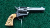 DFC INSPECTED COLT SINGLE ACTION ARMY REVOLVER IN 45 WITH HOLSTER - Image 2 of 23